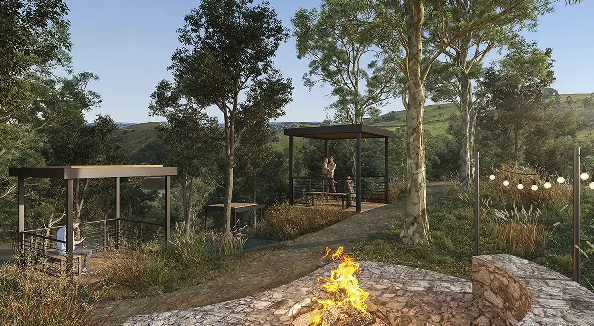 Fire place e miranteimagem meramente ilustrativa